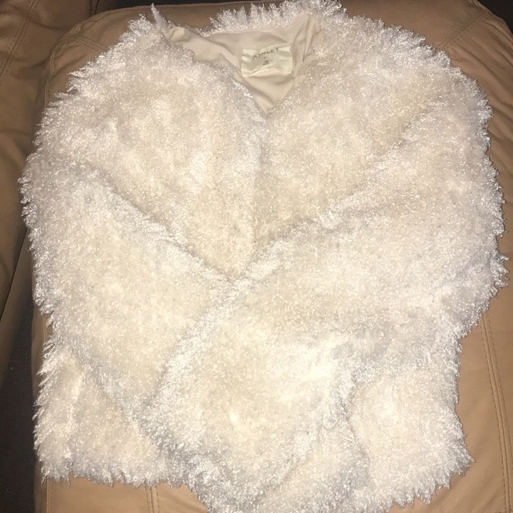 White Faux fur